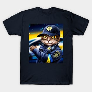 Ukrainian Cat Policeman T-Shirt